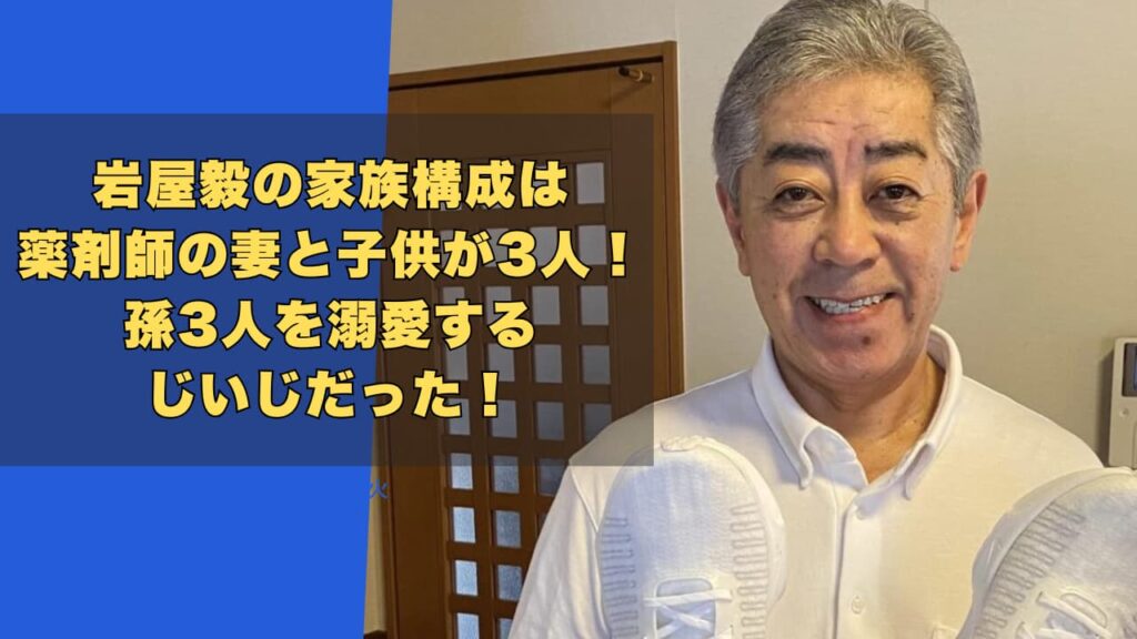 岩屋毅の家族構成は薬剤師の妻と子供が3人！孫3人を溺愛するじいじだった！