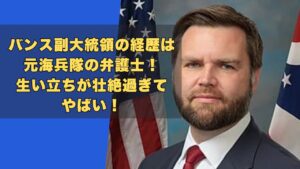 バンス副大統領の経歴は元海兵隊の弁護士!生い立ちが壮絶過ぎてやばい!
