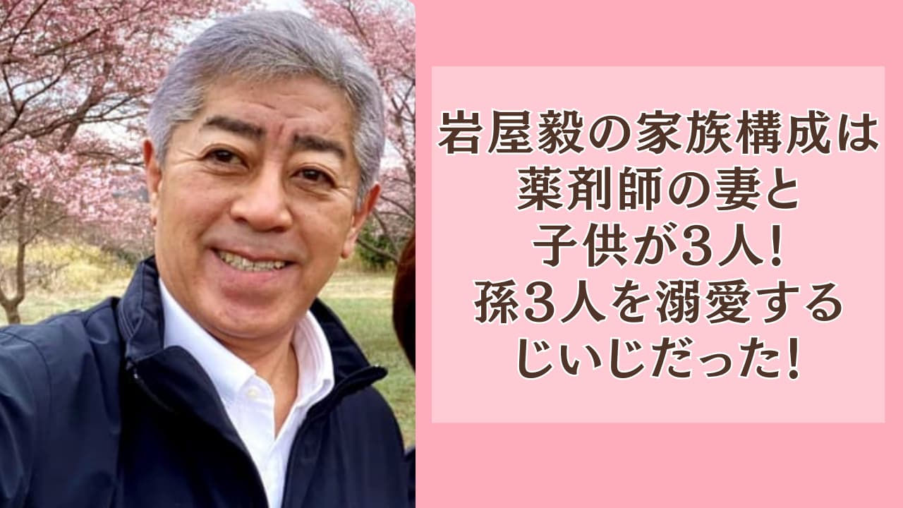 岩屋毅の家族構成は薬剤師の妻と子供が3人！孫3人を溺愛するじいじだった！